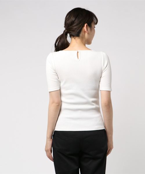 PROPORTION BODY DRESSING(プロポーションボディドレッシング)の「スカラカットソー(Tシャツ/カットソー・レディース・ブラック/ホワイト/ダークネイビー/レッド・2/3)」の5枚目の写真