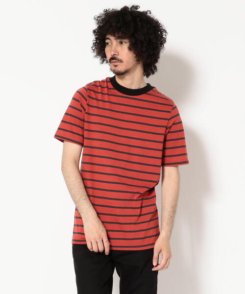 LUSOR（ルーソル）の「LUSOR（ルーソル）ボーダーTシャツ（Tシャツ/カットソー・メンズ・ホワイト/レッド・LARGE/MEDIUM）」の2枚目の写真