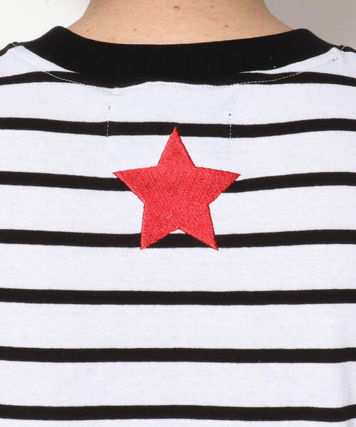 LUSOR（ルーソル）の「LUSOR（ルーソル）ボーダーTシャツ（Tシャツ/カットソー・メンズ・ホワイト/レッド・LARGE/MEDIUM）」の7枚目の写真