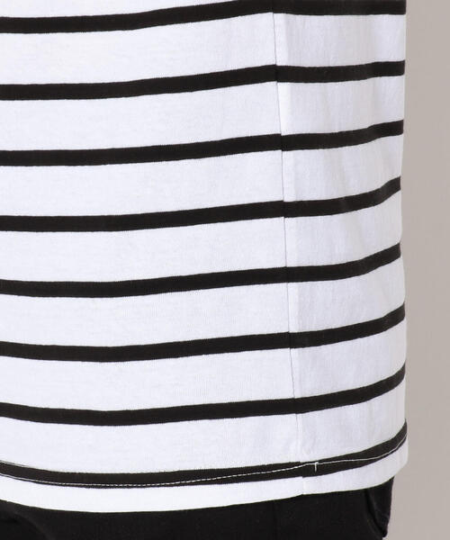 LUSOR（ルーソル）の「LUSOR（ルーソル）ボーダーTシャツ（Tシャツ/カットソー・メンズ・ホワイト/レッド・LARGE/MEDIUM）」の9枚目の写真