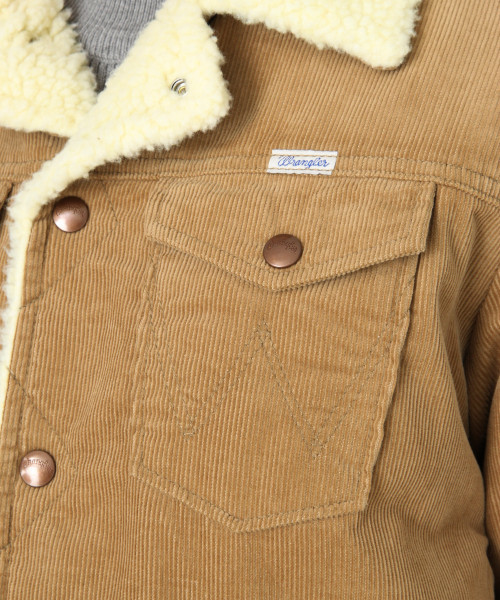 LOWRYS FARM(ローリーズファーム)の「Wranglerボアジャケット 798870(ブルゾン・レディース・ベージュ/ブラウン・SMALL/MEDIUM)」の10枚目の写真