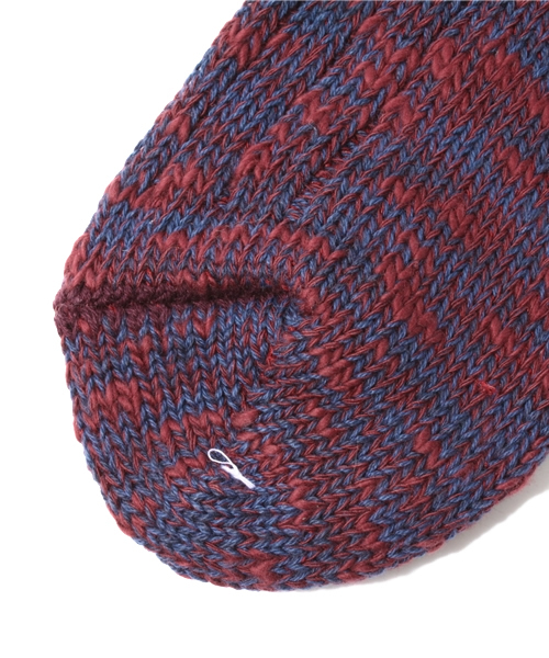 BEAMS BOY(ビームスボーイ)の「BEAMS BOY / スラブMIX 1/4(ソックス/靴下・レディース・ワイン/イエロー/ネイビー・ONE SIZE)」の5枚目の写真