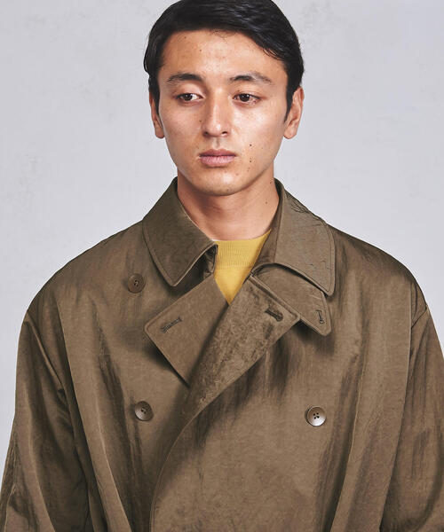 ATON エイトン トレンチコート 送料無料】WEST POINT ｜ オーバーサイズトレンチコート