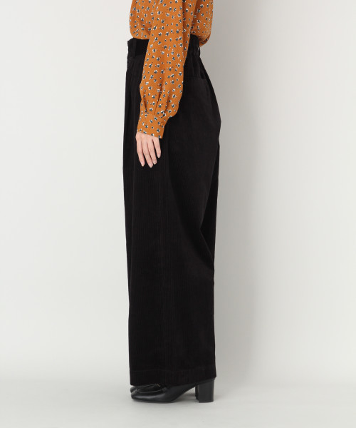 LOWRYS FARM（ローリーズファーム）の「コーデュロイワイドパンツ　808317（その他パンツ・レディース・ブラック/ベージュ/グリーン/アイボリー/グレー・MEDIUM/LARGE）」の8枚目の写真