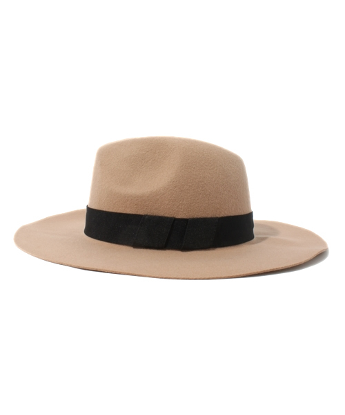 MURUA（ムルーア）の「ワイドブリムHAT（ハット・レディース・ブラック/グレー/ベージュ・FREE）」の4枚目の写真