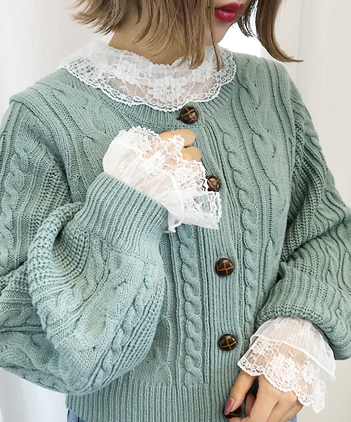 apres jour（アプレジュール）の「レースプリーツエリインナー【ZOZOTOWN限定アイテム】NEW（シャツ/ブラウス・レディース・オフホワイト/クリーム・フリー）」の10枚目の写真