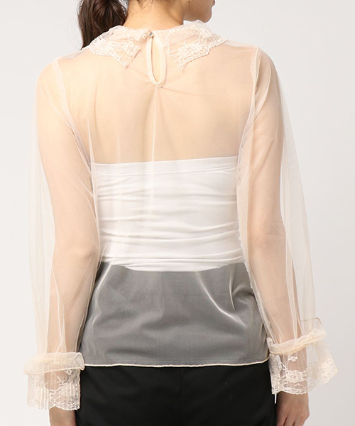 apres jour（アプレジュール）の「レースプリーツエリインナー【ZOZOTOWN限定アイテム】NEW（シャツ/ブラウス・レディース・オフホワイト/クリーム・フリー）」の9枚目の写真