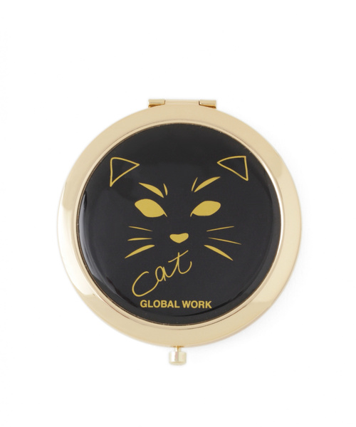 GLOBAL WORK(グローバルワーク)の「コンパクトミラー【G.W.G.G】/828512(手鏡/コンパクト)」|ブラック