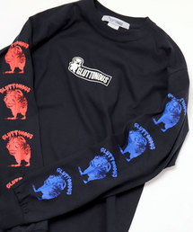GLUTTONOUS（グルトン）の「【GLUTTONOUS/ グルトン】 袖プリント ビッグシルエット ロンT(mononoke)（Tシャツ/カットソー）」