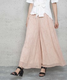 【Jewelobe/ ジュエローブ】花柄シフォンパンツ