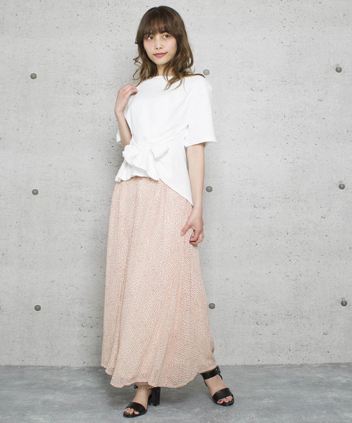 LUGG NAGG(ラグナグ)の「【Jewelobe/ ジュエローブ】花柄シフォンパンツ(その他パンツ・レディース・ブラック/ブラウン/オフホワイト・FREE)」の9枚目の写真