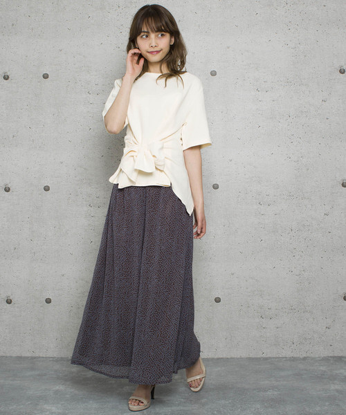 LUGG NAGG(ラグナグ)の「【Jewelobe/ ジュエローブ】花柄シフォンパンツ(その他パンツ・レディース・ブラック/ブラウン/オフホワイト・FREE)」の13枚目の写真