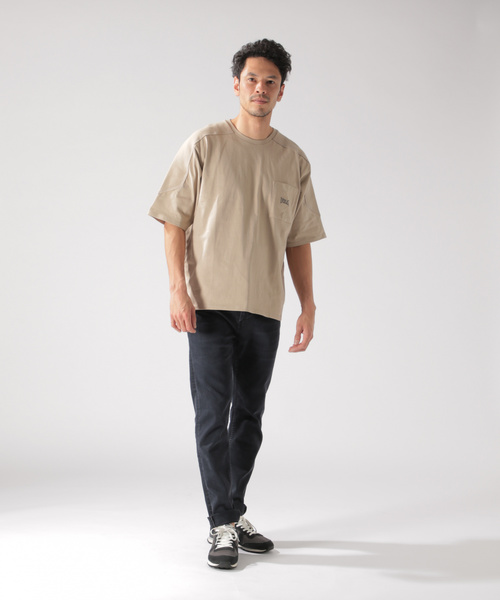 EVERLAST(スポーツ・ライフスタイル)（エバーラスト）の「【EVERLAST(エバーラスト)】フットボールS/S TEE（Tシャツ/カットソー・メンズ・ホワイト/ブラック/ベージュ・SMALL/MEDIUM/LARGE）」の12枚目の写真