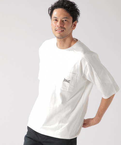 EVERLAST(スポーツ・ライフスタイル)（エバーラスト）の「【EVERLAST(エバーラスト)】フットボールS/S TEE（Tシャツ/カットソー・メンズ・ホワイト/ブラック/ベージュ・SMALL/MEDIUM/LARGE）」の10枚目の写真