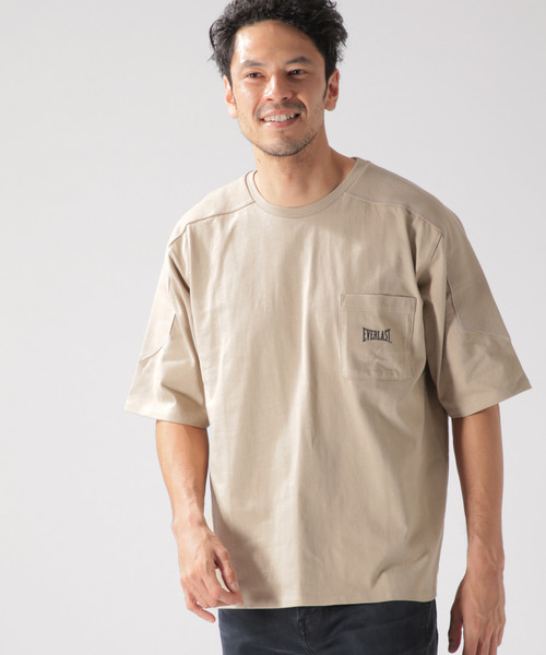 EVERLAST(スポーツ・ライフスタイル)（エバーラスト）の「【EVERLAST(エバーラスト)】フットボールS/S TEE（Tシャツ/カットソー・メンズ・ホワイト/ブラック/ベージュ・SMALL/MEDIUM/LARGE）」の17枚目の写真