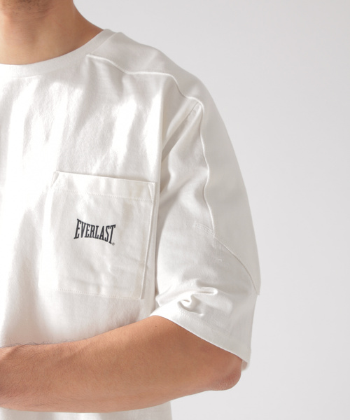 EVERLAST(スポーツ・ライフスタイル)（エバーラスト）の「【EVERLAST(エバーラスト)】フットボールS/S TEE（Tシャツ/カットソー・メンズ・ホワイト/ブラック/ベージュ・SMALL/MEDIUM/LARGE）」の9枚目の写真