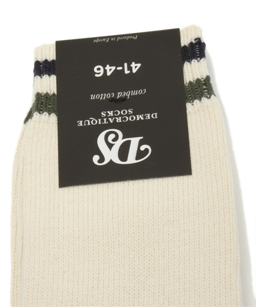 BEAMS（ビームス）の「DEMOCRATIQUE SOCKS / 2ストライプ ソックス（ソックス/靴下・メンズ・ホワイト/ホワイト系その他/その他1/その他2・ONE SIZE）」の5枚目の写真