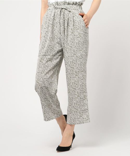 flower（フラワー）の「ジャーナルフラワーパンツ（その他パンツ・レディース・ベージュ/グリーン・FREE）」の5枚目の写真