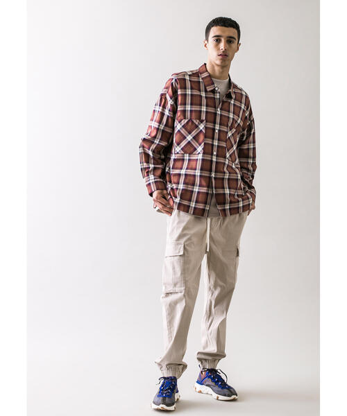 MONKEY TIME（モンキータイム）の「＜monkey time＞ C/R SATIN ST CARGO JOGGER/カーゴジョガーパンツ（カーゴパンツ・メンズ・ライトブルー/ライトグレー/ダークブラウン/ブラック・MEDIUM/LARGE/SMALL/X-LARGE）」の20枚目の写真