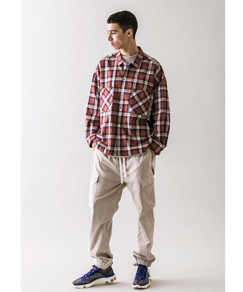 MONKEY TIME（モンキータイム）の「＜monkey time＞ C/R SATIN ST CARGO JOGGER/カーゴジョガーパンツ（カーゴパンツ・メンズ・ライトブルー/ライトグレー/ダークブラウン/ブラック・MEDIUM/LARGE/SMALL/X-LARGE）」の21枚目の写真