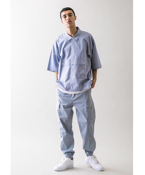 MONKEY TIME（モンキータイム）の「＜monkey time＞ C/R SATIN ST CARGO JOGGER/カーゴジョガーパンツ（カーゴパンツ・メンズ・ライトブルー/ライトグレー/ダークブラウン/ブラック・MEDIUM/LARGE/SMALL/X-LARGE）」の8枚目の写真