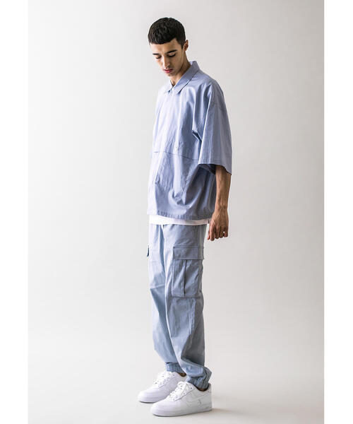 MONKEY TIME（モンキータイム）の「＜monkey time＞ C/R SATIN ST CARGO JOGGER/カーゴジョガーパンツ（カーゴパンツ・メンズ・ライトブルー/ライトグレー/ダークブラウン/ブラック・MEDIUM/LARGE/SMALL/X-LARGE）」の9枚目の写真