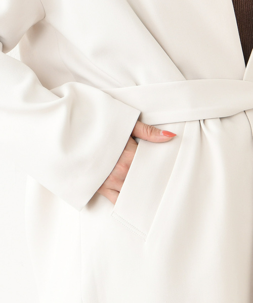 DouDou(ドゥドゥ)の「ノーカラーコート(その他アウター・レディース・ホワイト系その他/ベージュ/レッド系その他・FREE)」の20枚目の写真