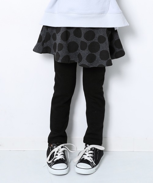 devirock（デビロック）の「プリント裏シャギースカッツ（スカート・キッズ・グレー系その他3/ブラウン系その他/ブラウン系その他2/ラベンダー/スモークピンク/ブルー系その他4/ベージュ/カモフラージュ/ブラック系その他/ヘザーチャコール/ブルー系その他/ブラック系その他2/グレー系その他2/グレー系その他/ブラック系その他4/ブラック系その他3・160cm/80ｃｍ/90cm/95cm/110cm/100cm/120cm/130cm/140cm/150cm）」の5枚目の写真