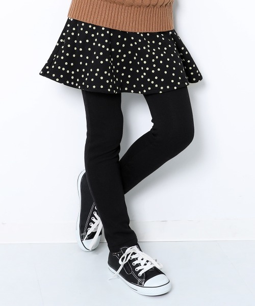 devirock（デビロック）の「プリント裏シャギースカッツ（スカート・キッズ・グレー系その他3/ブラウン系その他/ブラウン系その他2/ラベンダー/スモークピンク/ブルー系その他4/ベージュ/カモフラージュ/ブラック系その他/ヘザーチャコール/ブルー系その他/ブラック系その他2/グレー系その他2/グレー系その他/ブラック系その他4/ブラック系その他3・160cm/80ｃｍ/90cm/95cm/110cm/100cm/120cm/130cm/140cm/150cm）」の3枚目の写真