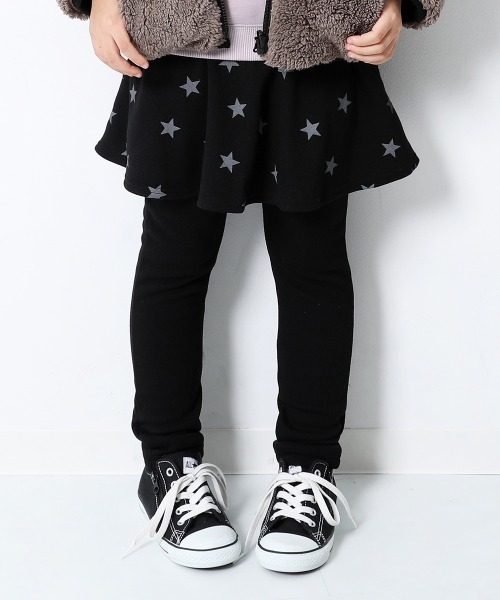 devirock（デビロック）の「プリント裏シャギースカッツ（スカート・キッズ・グレー系その他3/ブラウン系その他/ブラウン系その他2/ラベンダー/スモークピンク/ブルー系その他4/ベージュ/カモフラージュ/ブラック系その他/ヘザーチャコール/ブルー系その他/ブラック系その他2/グレー系その他2/グレー系その他/ブラック系その他4/ブラック系その他3・160cm/80ｃｍ/90cm/95cm/110cm/100cm/120cm/130cm/140cm/150cm）」の4枚目の写真