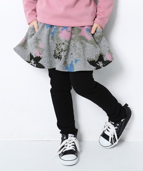 devirock（デビロック）の「プリント裏シャギースカッツ（スカート・キッズ・グレー系その他3/ブラウン系その他/ブラウン系その他2/ラベンダー/スモークピンク/ブルー系その他4/ベージュ/カモフラージュ/ブラック系その他/ヘザーチャコール/ブルー系その他/ブラック系その他2/グレー系その他2/グレー系その他/ブラック系その他4/ブラック系その他3・160cm/80ｃｍ/90cm/95cm/110cm/100cm/120cm/130cm/140cm/150cm）」の7枚目の写真