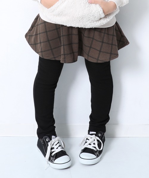 devirock（デビロック）の「プリント裏シャギースカッツ（スカート・キッズ・グレー系その他3/ブラウン系その他/ブラウン系その他2/ラベンダー/スモークピンク/ブルー系その他4/ベージュ/カモフラージュ/ブラック系その他/ヘザーチャコール/ブルー系その他/ブラック系その他2/グレー系その他2/グレー系その他/ブラック系その他4/ブラック系その他3・160cm/80ｃｍ/90cm/95cm/110cm/100cm/120cm/130cm/140cm/150cm）」の10枚目の写真