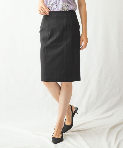 Naracamicie ナラカミーチェ のファッション スカート スカート セットアップスーツ対応 ミラノリブ裏起毛タイトスカート スカート セール 新品好評にて期間延長 スカート