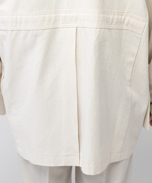 mystic（ミスティック）の「Ｗテーラーサファリジャケット（テーラードジャケット・レディース・ホワイト/ベージュ/グリーン・FREE）」の13枚目の写真