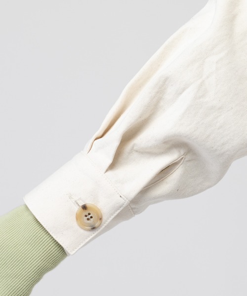 mystic（ミスティック）の「Ｗテーラーサファリジャケット（テーラードジャケット・レディース・ホワイト/ベージュ/グリーン・FREE）」の14枚目の写真