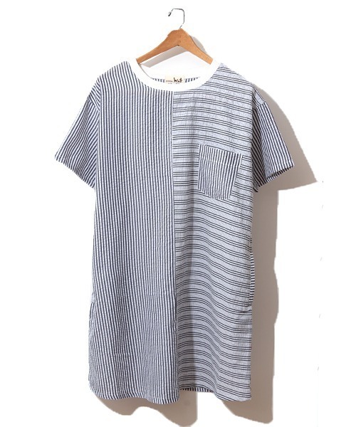 ワンピース ワンピース ドレスストライプサッカーワンピース ワンピース チチカカ チチカカ のファッション