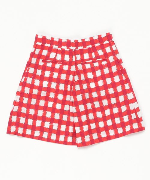 MARNI（マルニ）の「MARNI（マルニ）Kids & Junior ギンガムチェックショートキュロットパンツ（その他パンツ・キッズ・レッド・12Y/6Y/8Y/10Y/4Y/14Y）」の2枚目の写真