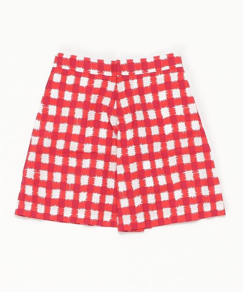 MARNI（マルニ）の「MARNI（マルニ）Kids & Junior ギンガムチェックショートキュロットパンツ（その他パンツ・キッズ・レッド・12Y/6Y/8Y/10Y/4Y/14Y）」の4枚目の写真