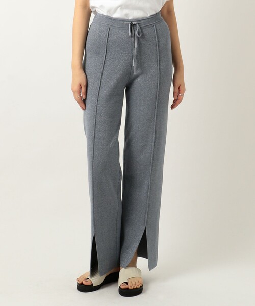 NINE(ナイン)の「センタースリットニットパンツ(その他パンツ・レディース・ダークブラウン/サックスブルー/ゴールド・1/0)」の14枚目の写真