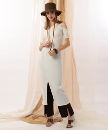 NINE | センタースリットニットパンツ(その他パンツ)