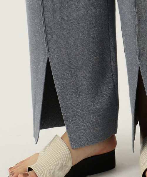 NINE(ナイン)の「センタースリットニットパンツ(その他パンツ・レディース・ダークブラウン/サックスブルー/ゴールド・1/0)」の21枚目の写真