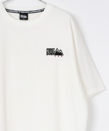 FIRST DOWN/ファーストダウン ビッグシルエット ワンポイント ロゴ刺繍/バックプリント Tシャツ