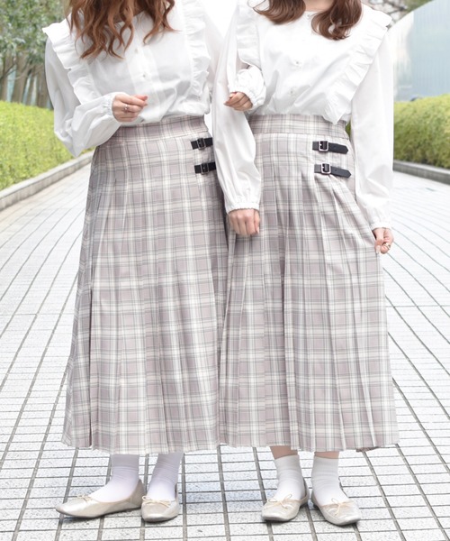 PairPair（ペアペア）の「チェックキルトスカート（スカート・レディース・ブラック/ベージュ/ピンクベージュ・FREE）」の22枚目の写真