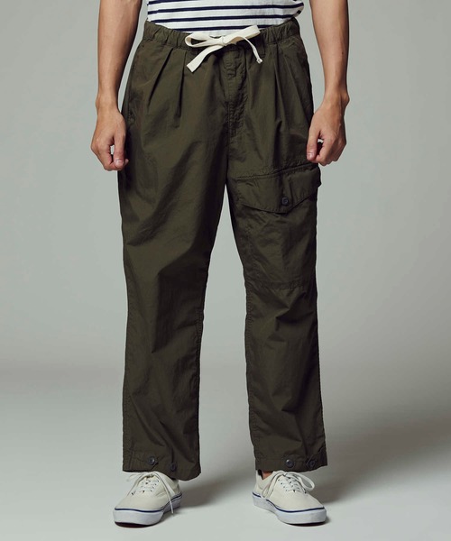 BACK NUMBER（バックナンバー）の「【BACK NUMBER】リネンオーバーパンツ（カーゴパンツ・メンズ・ネイビー/オリーブ・M/XL/L/S）」の17枚目の写真