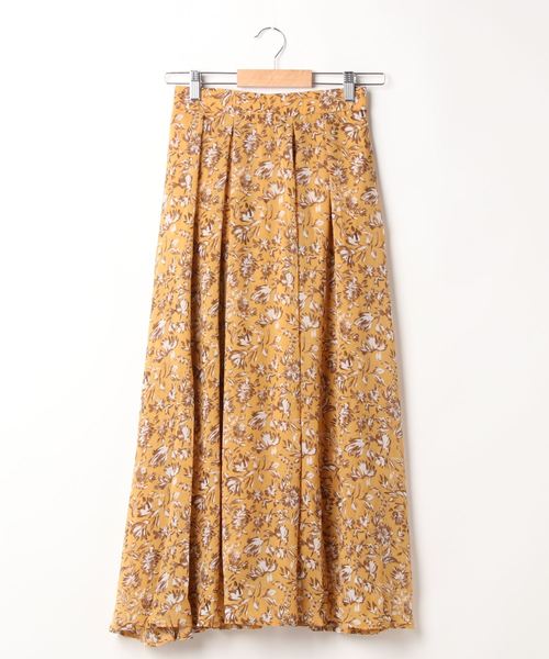 FUN.TRINITY（ファン トリニティー）の「柄シフォンスカート（スカート・レディース・ブラウン/ベージュ/マスタード・M）」の10枚目の写真