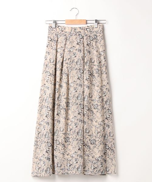 FUN.TRINITY（ファン トリニティー）の「柄シフォンスカート（スカート・レディース・ブラウン/ベージュ/マスタード・M）」の9枚目の写真