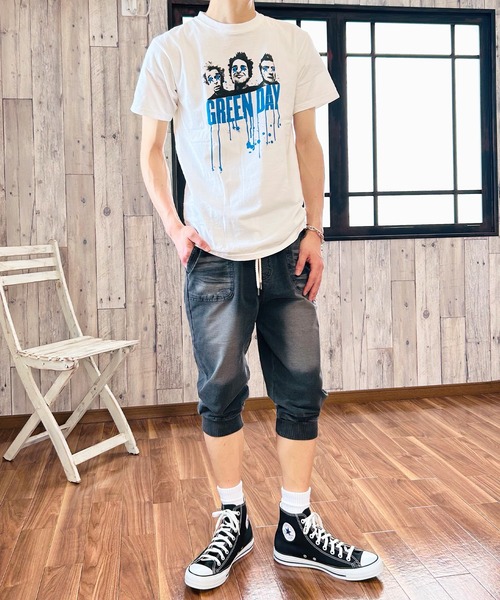 BEATJIVE(ビートジャイブ)の「クロップドパンツ 7分丈 カットデニム デニムパンツ アンクルパンツ ジョガーパンツ スウェットパンツ スリム スキニー ストレッチ メンズ 夏服(デニムパンツ・メンズ・ネイビー/ブルー/インディゴブルー/ブラック/ブラック系その他・3/2/1)」の21枚目の写真