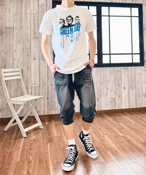 BEATJIVE(ビートジャイブ)の「クロップドパンツ 7分丈 カットデニム デニムパンツ アンクルパンツ ジョガーパンツ スウェットパンツ スリム スキニー ストレッチ メンズ 夏服(デニムパンツ・メンズ・ネイビー/ブルー/インディゴブルー/ブラック/ブラック系その他・3/2/1)」の22枚目の写真