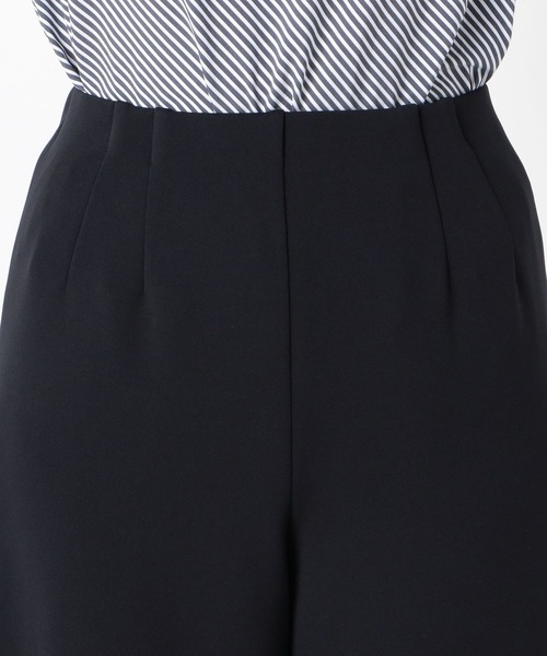 NARACAMICIE(ナラカミーチェ)の「サイドプリーツワイドパンツ(その他パンツ・レディース・ブラック/ブラック系その他/ネイビー/ベージュ・MEDIUM)」の6枚目の写真
