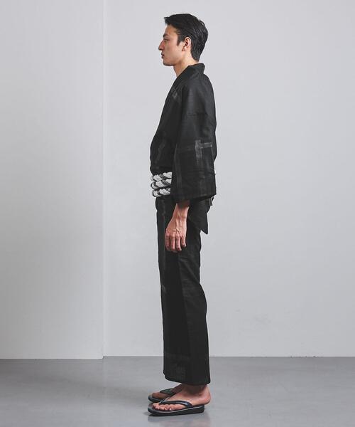 誉田屋源兵衛（コンダヤゲンベイ）の「＜十代目山口源兵衛＞ﾕｶﾀ ﾔﾌﾞﾚｺｳｼ ﾊｸ（浴衣・メンズ・ブラック/シルバー・LARGE/MEDIUM）」の4枚目の写真